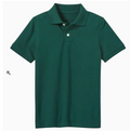 Green Polo with DTF Logo