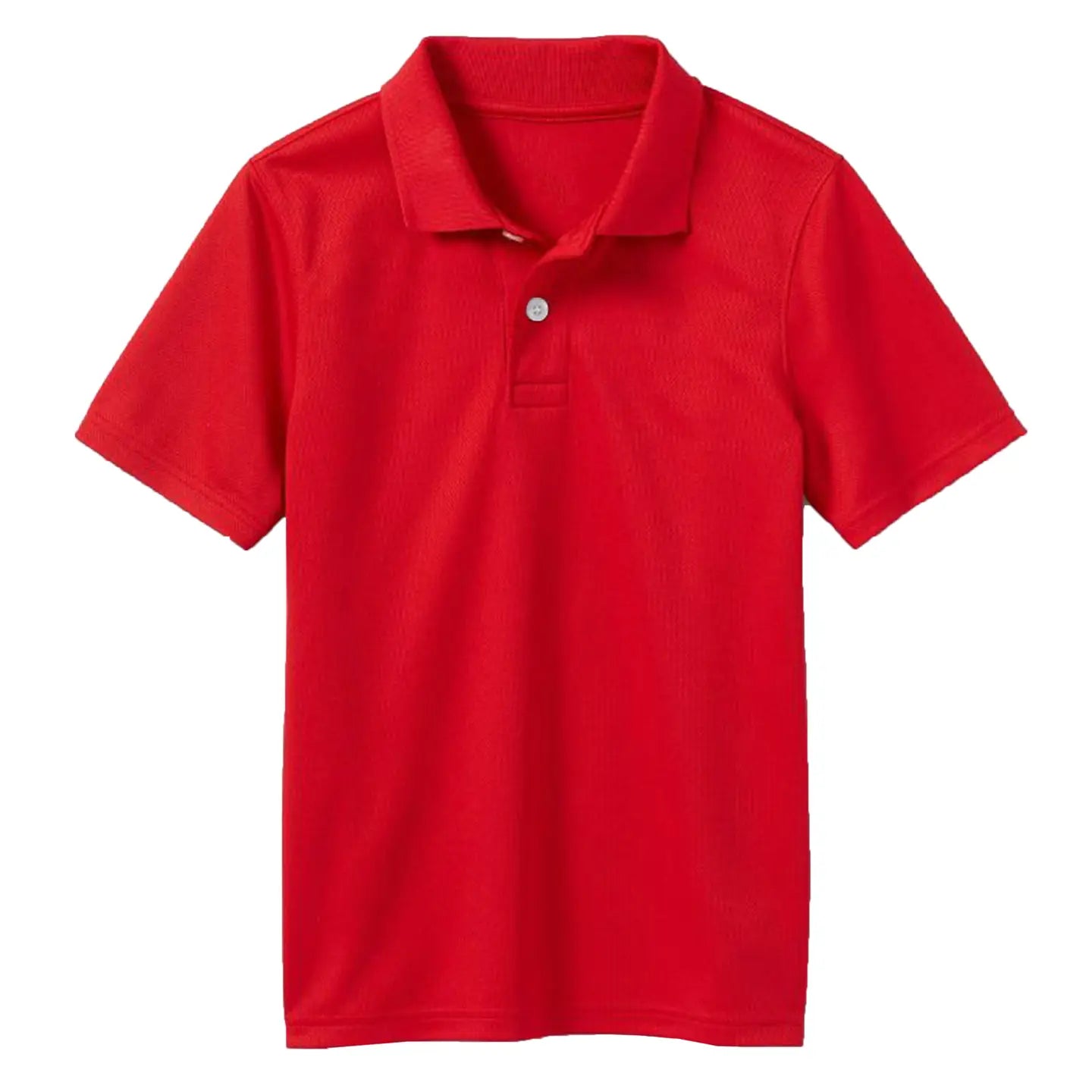 Red Polo with DTF Logo